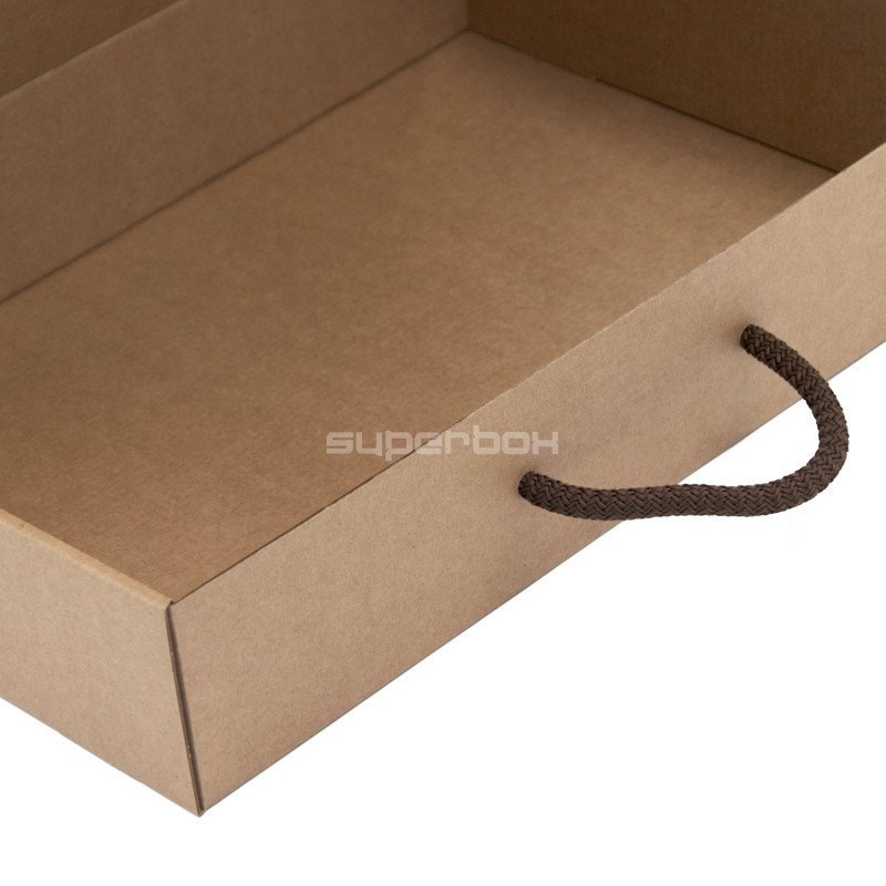 Brown Standard Suitcase with Brown Textile Handle