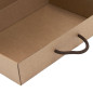 Brown Standard Suitcase with Brown Textile Handle for Business Gifts