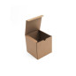 Brown One Piece Cube Box Brown One Piece Cube Box