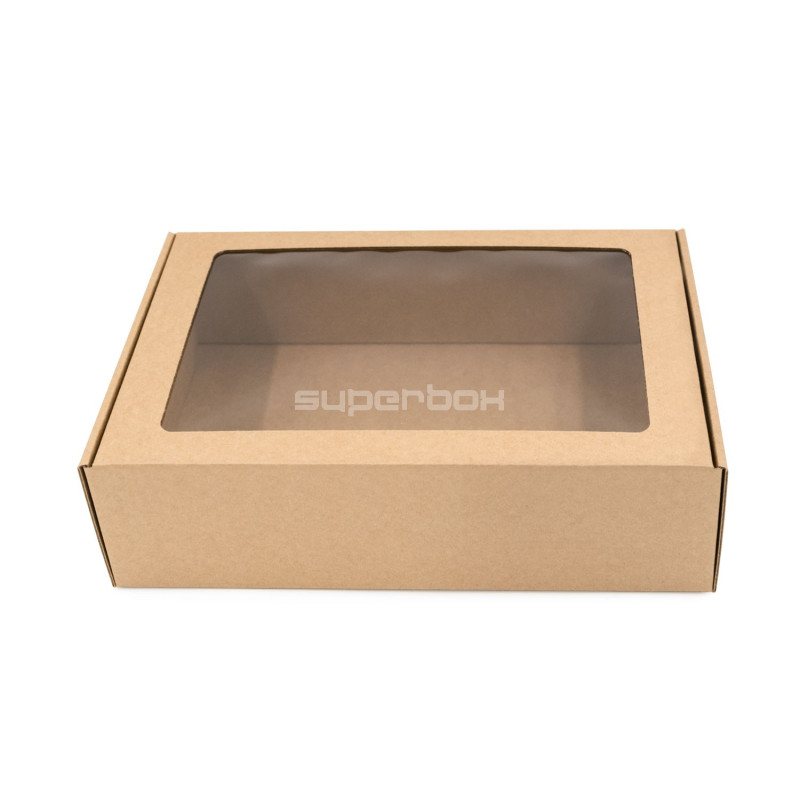 Brown A4 Size Gift Box with Window