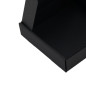 Sort firkantet miniæske | 120x120x30 mm | Superbox