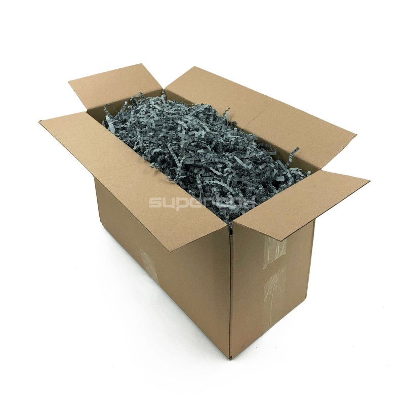 Stift gråt strimlet papir – 4 mm, 1 kg