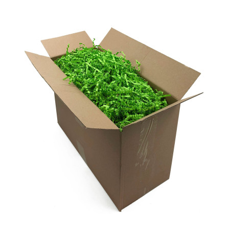 Stift lysegrønt strimlet papir - 4 mm, 1 kg