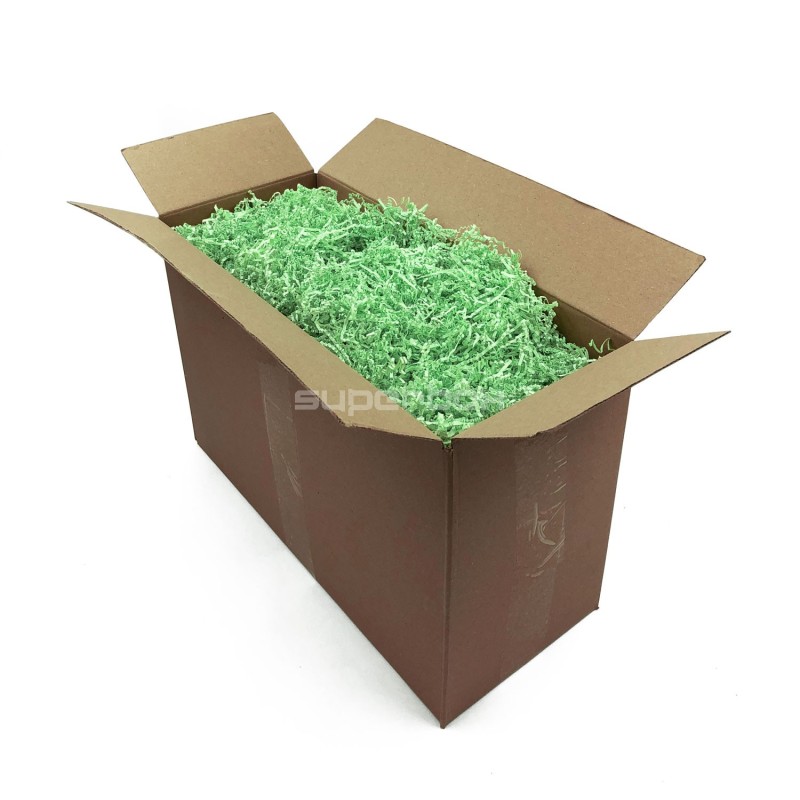 Stift mintgrønt strimlet papir - 2 mm, 1 kg