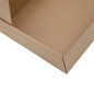 Brown Quick Closing Very Large Gift Box with Window for Bedding Packaging