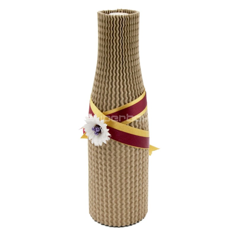 Bølgepapflaskeholder-hylster, 30 cm Bølgepapflaskeholder-hylster, 30 cm