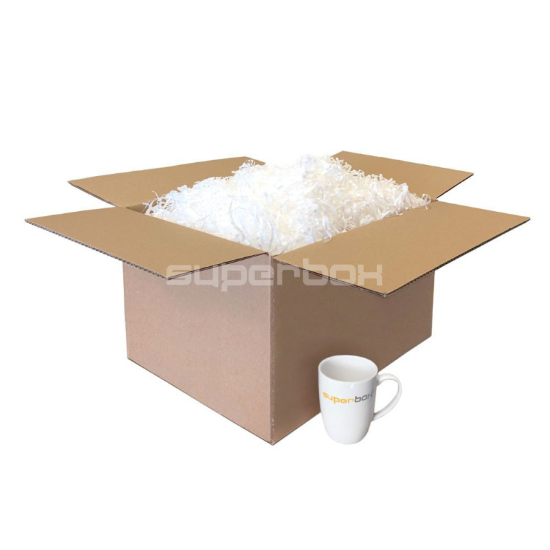 Hvidt strimlet papir, 1 kg