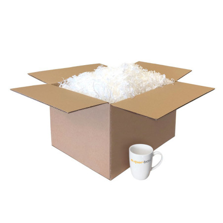 Hvidt strimlet papir, 1 kg