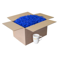 Mørkeblåt strimlet papir, 1 kg