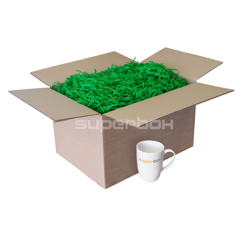 Grønt strimlet papir, 1 kg