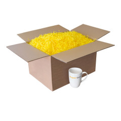 Gult strimlet papir, 1 kg