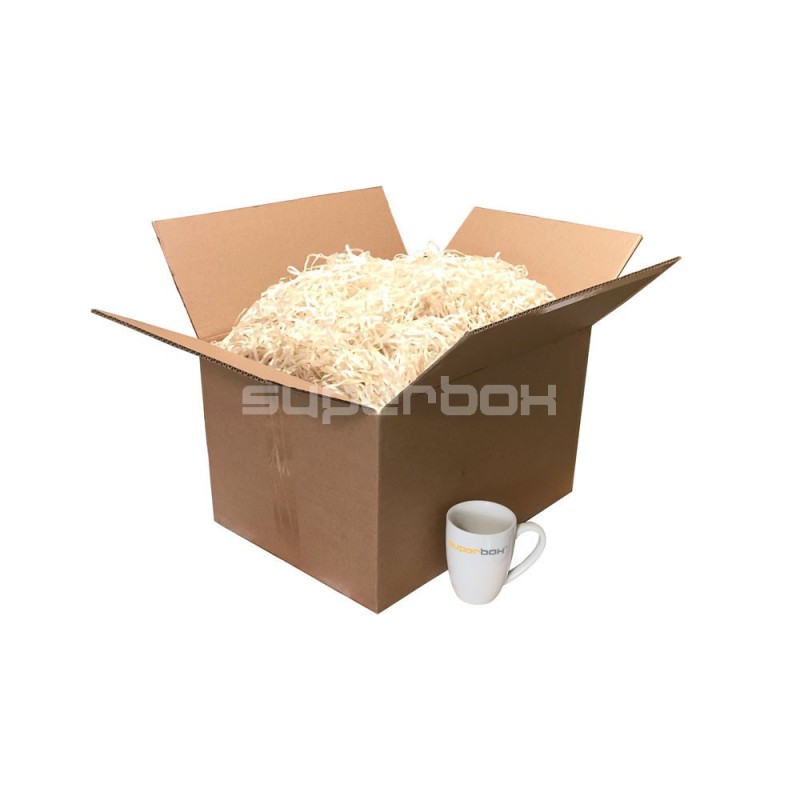 Cremehvidt strimlet papir, 1 kg