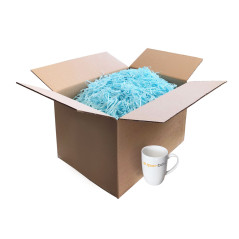 Mintfarvet strimlet papir, 1 kg