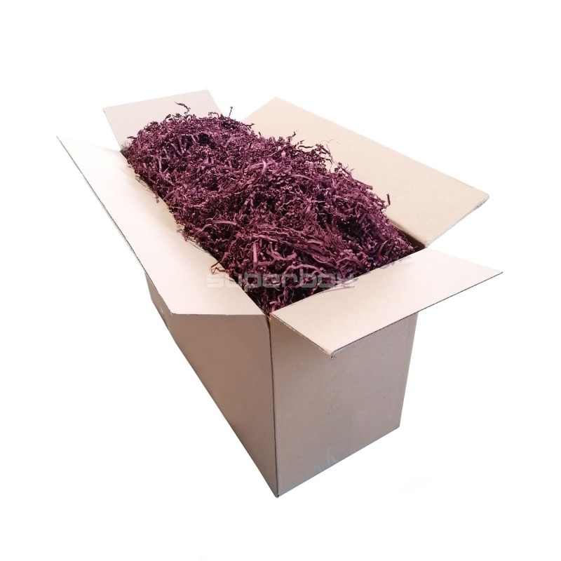 Stift, rødbrunt strimlet papir – 2 mm, 1 kg