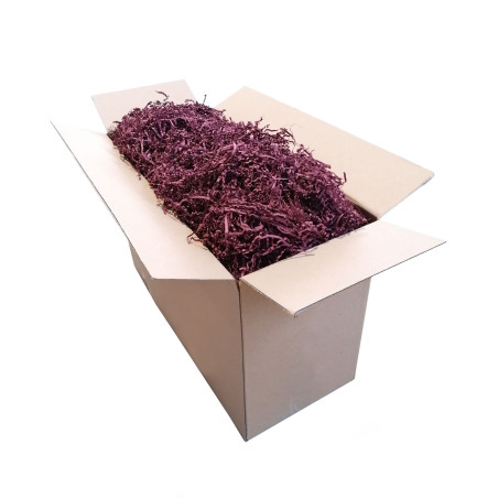 Stift, rødbrunt strimlet papir – 2 mm, 1 kg