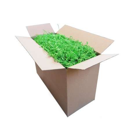 Stift grønt strimlet papir - 2 mm, 1 kg