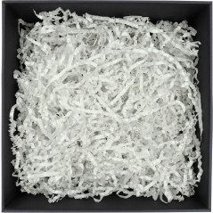 Stift hvidt strimlet papir - 4 mm, 30 kg