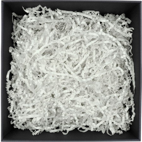 Stift hvidt strimlet papir - 4 mm, 30 kg