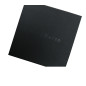 Sort to-delt firkantet gaveæske | 90x90x30 mm | Superbox