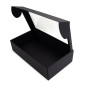 Extended Black Gift Box with Clear Window for Fancy Gifts Packaging
