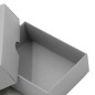 Grå todelt papgaveæske | 95x70x30 mm | Superbox