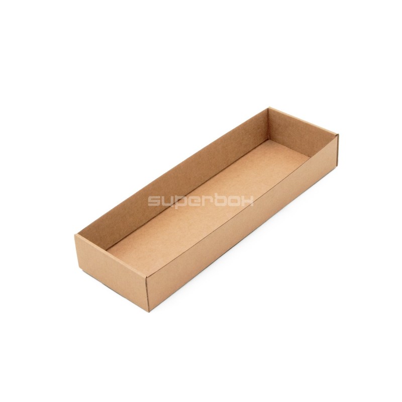 Brown Long Tray for Packing Gift Sets, Length of 26.5 cm