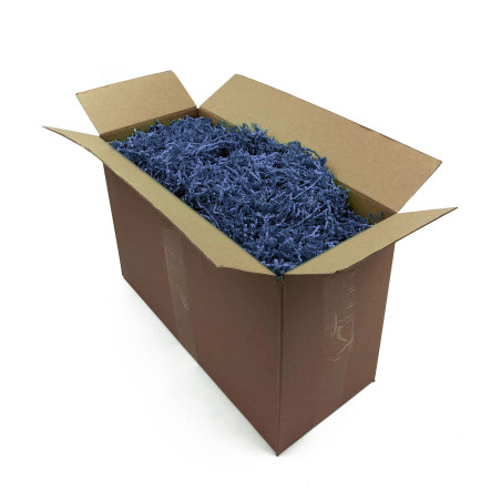 Stift mørkeblåt strimlet papir - 2 mm, 1 kg