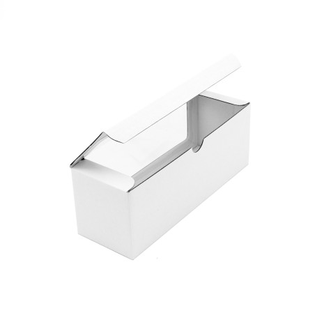 Original hvid gaveæske til tre krukker med PVC-vindue