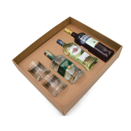 Naturligt brun indsats i størrelse XXL til produktpakning