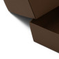 Brun lille æske med PVC-vindue | 200x110x50 mm | Superbox