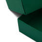 Mørkegrøn lille æske med låg | 200x110x50 mm | Superbox