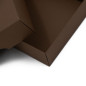 Tobakfarvet lille papæske til smykker | 95x70x30 mm | Superbox