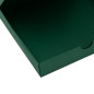 Mørkegrøn kvadratisk papæske | 150x150x30 mm | Superbox