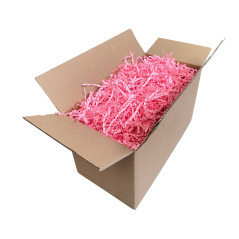 Stift lyserødt strimlet papir - 4 mm, 1 kg