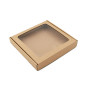 Brown Box with a PVC Window, 6 cm of Height