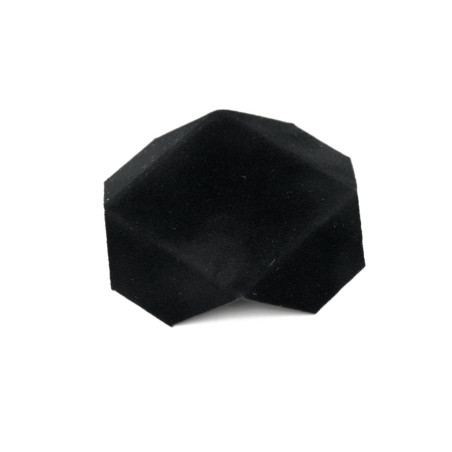 Sort fløjlsindsats til æske 70x70x50 mm