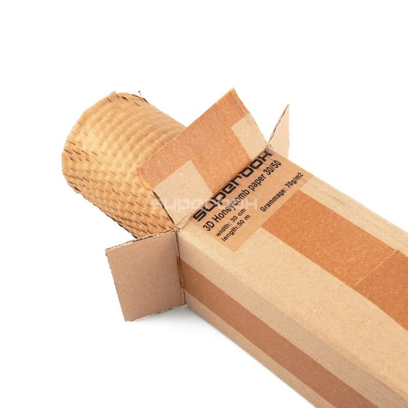 Honeycomb-type emballagepapir, 30 cm x 50 m