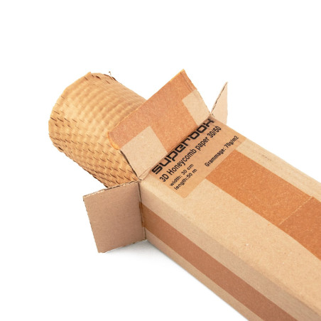 Honeycomb-type emballagepapir, 30 cm x 50 m