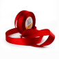 Red satin ribbon – glossy, 25 mm wide, 32 m roll