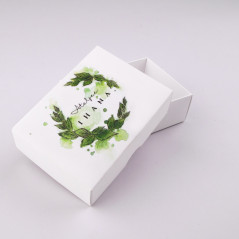 Hvid todelt papgaveæske | 95x70x30 mm | Superbox
