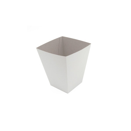 Hvid popcornæske, lille størrelse | 120x120x150 mm | Superbox