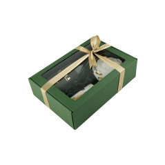 Green A4 Format Box with Window | 305x215x85 mm | Superbox