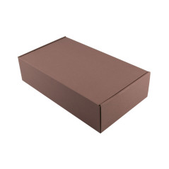Mørkebrun PREMIUM gaveæske | 340x195x85 mm | Superbox