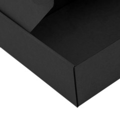 Standard størrelse sort gaveæske | 240x210x80 mm | Superbox
