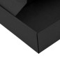 Standard størrelse sort gaveæske | 240x210x80 mm | Superbox