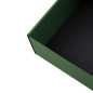 Grøn gaveæske med vindue til flaske | 340x195x85 mm | Superbox