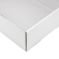 Hvid gaveæske med gyldne linjer A4 | 305x215x85 mm | Superbox