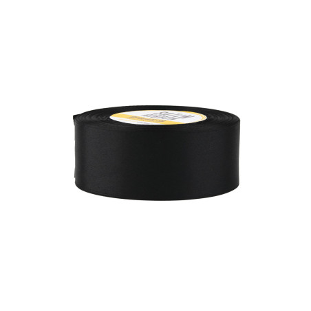 Dyb sort satinbånd | 38 mm x 32 m | Superbox