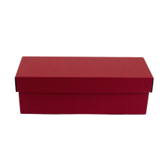 Rød gaveæske med flip-låg, horisontal | 335x115x115 mm | Superbox