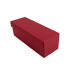 Rød gaveæske med flip-låg, horisontal | 335x115x115 mm | Superbox